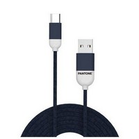 photo USB-C-Kabel – 3 A – 1 Meter – Gummikabel – Blau 1